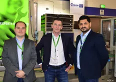 Raine Ojanen, Peter de Boer en Yakup Dagdeviren van Cyklop Global Packaging Solutions.